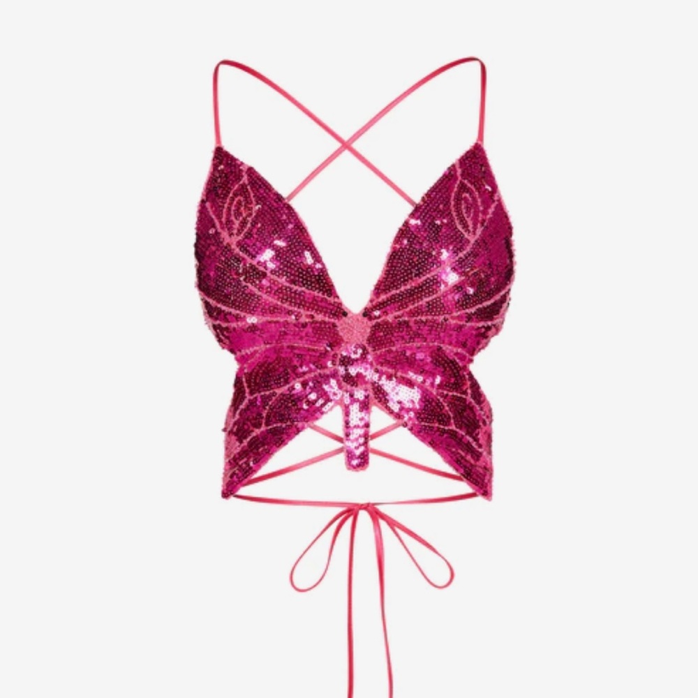 STEVE MADDEN🦋BUTTERFLY 🦋STATEMENT TOP🩷